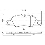 BOSCH BREMSKLÖTZE BREMSBELÄGE BREMSBELAGSATZ VORDERACHSE PORSCHE 718