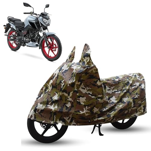 Image of Sulfar Bike Cover for TVS Raider (125) | Waterproof, Dustproof & UV Protected | All Weather Two Wheeler Cover (Army Green) New 2026 Variants