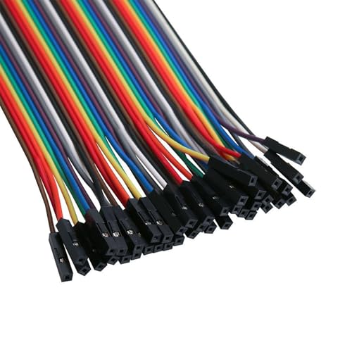 Leloco Dupont Jumper Kabel Set 160PCS,Female-Female, Kabel Steckbrücken 28AWG 10/20/30/40cm, Mehrfarbige Jumper Wire mit Dupont Stecker für Arduino, Raspberry Pi & Elektronikprojekte
