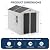 CDCASA 8x6 FT Resin Shed, Waterproof Large Outdoor Storage Shed with Floor & Lockable Door & Window & Vents, Plastic Tool Shed for Outside, Patio, Poolside, Dove Grey