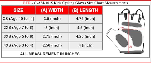 Conjunto de 3 pares de luvas de ciclismo para crianças, meninos, meninas, scooter, BMX, luvas de cic