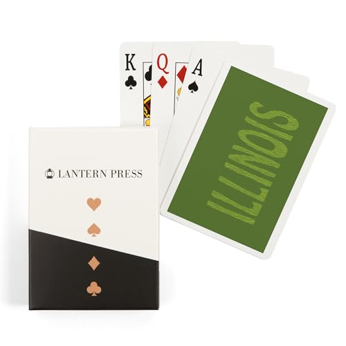 Lantern Press Naipes de Póker Illinois 52 Cartas