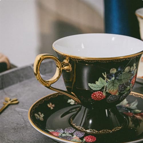 Tasse à café de style rétro plaquée Or, le cadeau de luxe idéal - 4