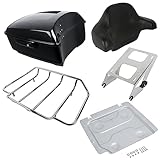Contenu du colis : 1x coffre de voyage King Tour noir brillant avec loquets noirs, 1x doublure de coffre, 1 x coussin d’appui dorsal enveloppant, 1 x support de montage à deux places, 1 x support de bagages pour le toit, 1 x plaque de base pour coffre de voyage chromé nouveau style