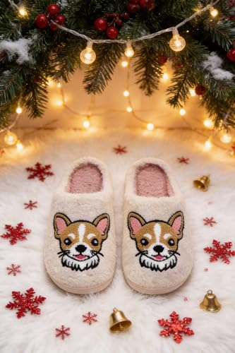 Image of Halloween Christmas Slippers Holiday Slipper House Shoes Home Slipper for Women Fuzzy Outdoor Indoor Bedroom Slippers