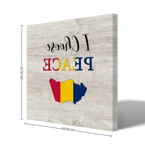Lienzo de pared de la bandera de Chad para una decoración inspiradora en la escuela y el hogar 2