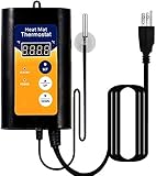 SunGrow Reptile Heat Controller, 5.2 x 3 Inches, Digital Thermostat & Terrarium Lighting Regulator,...
