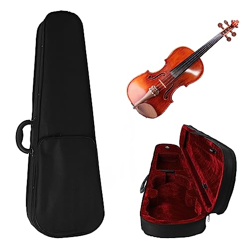 Estojo para Violino 4/4 Mochila Estojo para Violino 4/4 Alça de Ombro Ajustável Oxford Pano Espuma L
