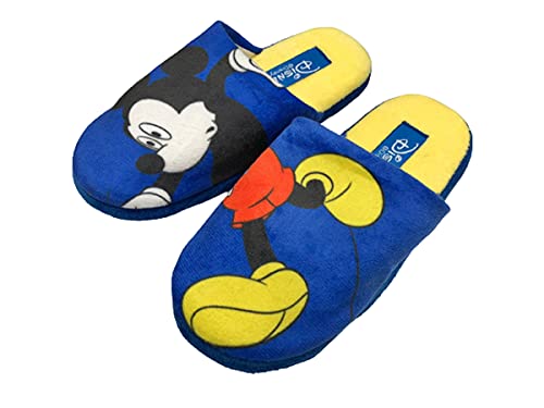 de fonseca CIABATTE Topolino PANTOFOLE INVERNALI DA BAMBINO (BLU, 28, numeric_28)