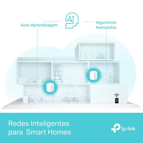 TP-Link Deco X50 (3-PACK) – Sistema WiFi 6 AI Mesh, AX3000 Dual Band 2,4 GHz/5 GHz, Cobertura de até 600 m², 3 portas Gigabit por unidade, canal de banda 160 MHz, ODFMA, 1024QAM, branco - Imagem 5