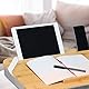Relaxdays Laptopkissen, Bambus, Memory Foam Kissen, BxT: 51 x 36 cm, Tragegriff, Kissentablett Bett & Sofa, Natur/grau