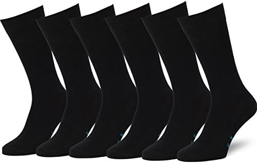 Easton Marlowe Men's 6pk Classic Cotton Solid & Patterned Dress Socks