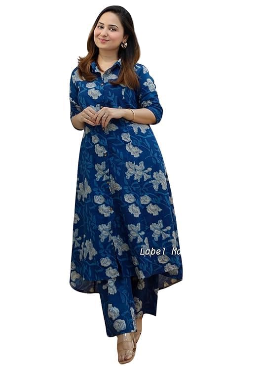 Image of Avayayat Women's Ethnic Co-Ord Set | Kurta Pant Set | Kurta Palazzo Set | Stylish Rayon Suit Set for Women, Festival Co-ord Set