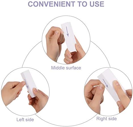 metagio 10 Pcs White Nail Buffer Block, White Buffer Sanding Block Professional Salon Nail Buffer Block, Nail Art Tips Tool Finger Manicure Pedicure Tools for Home and Salon Use (95*25*25MM, White)