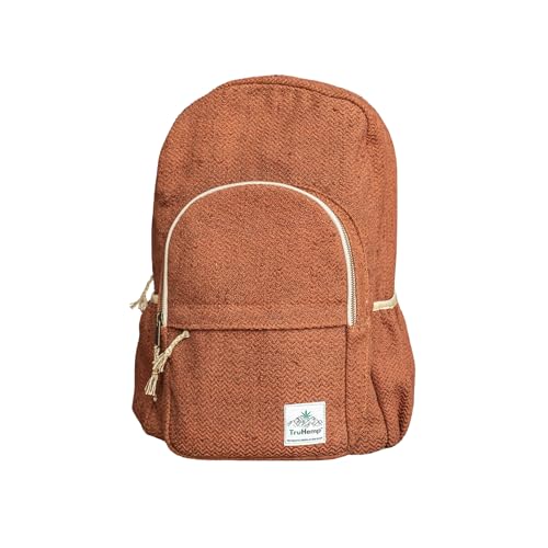 Classic Hemp Backpack, Brown – Stylish & Durable Backpack, Comfortable Adjustable Straps, Multiple Compartments, Ideal for Travel, Hiking & Daily Use