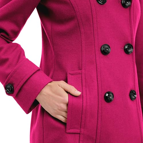 Image of Anne Klein Women's Classic Double Breasted Wool Coat