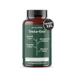 Nullure Testo-One® Testosterone Uomo | Vegano | Tribulus Terrestris + Maca + Ashwagandha + Zinco + Ginseng + Fenogreco + Zinco + Vitamina D + Bioperine |240 capsule (4 mesi)