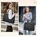 Imagen de RAINSMORE Bolso Universidad Mujer Grande Impermeable Bolso portatil Mujer 15