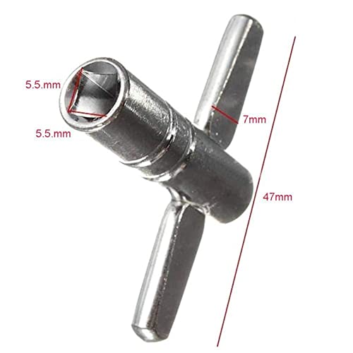 1Pc Drum Tuning Key Adjustment Wrench Silver Metal Drum Key Tool Accessories Percussion Tuning N5M8 #TOP6