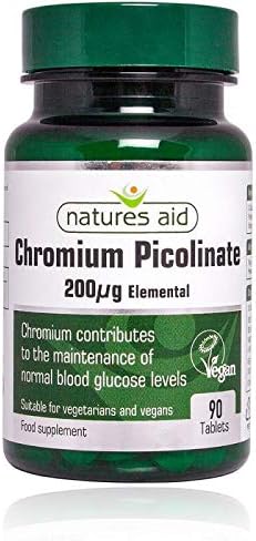 Natures Aid Chromium Picolinate 200� g Elemental 90 Tabs - 6 Pack