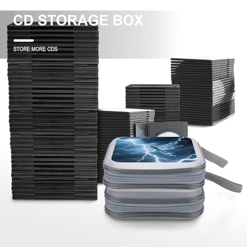 Funda para CD y DVD Lightning Dragonfly para ahorrar espacio y proteger discos rayados 7