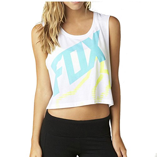 Fox Juniors Initiate Logo Cropped Muscle Tank Top