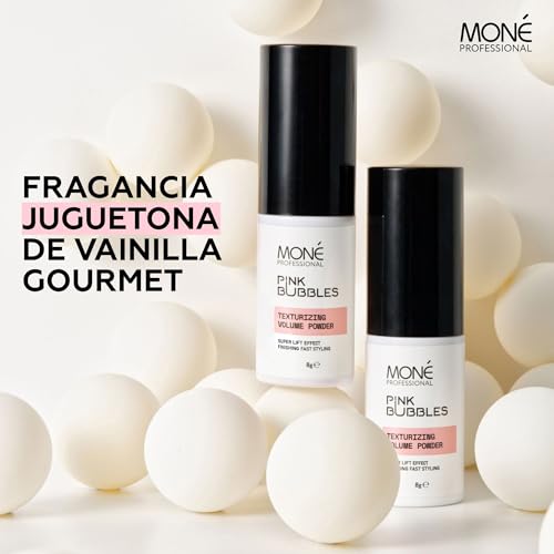 MONÉ PROFESSIONAL Polvos Voluminizadores Pelo Mujer - Volumen Instantáneo - Texturizador de Cabello - Aroma Suave de Vainilla - Levanta la Raiz - Hair Volume Powder Spray - 8 g - imagen 7