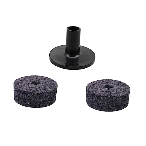 ibasenice Complete Drum Cymbal Tool Kit Felt Pad Butterfly Nut Replacement Accessories Silver Grey