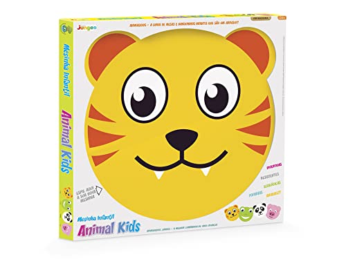 Mesa Infantil Em Madeira Tigre Decorada Mesinha Didatica Amarela Junges