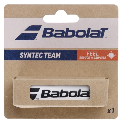 Babolat Syntec Team Pack of 1 White Overgrip, One Size
