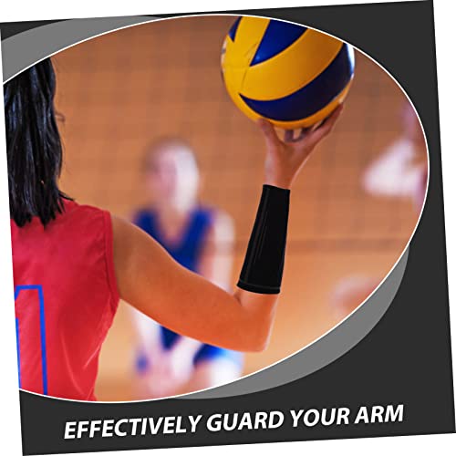 CLISPEED 1 Par De Protetor De Braço De Vôlei Cinta De Pulso Pulseiras Esportivas Coleiras De Pulso P