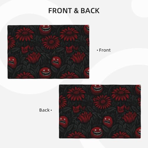 Set de table pour décoration de fête lot de 4 napperons de repas rouges