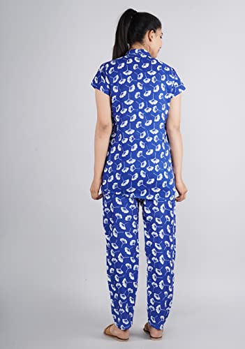 Image of Women's Rayon Printed Night Suit Set