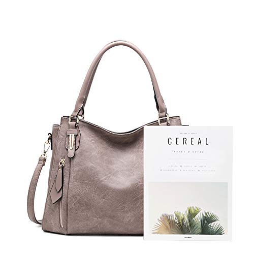 Image of Women Tote Bag Handbags PU Leather Fashion Hobo Shoulder Bags with Adjustable Shoulder Strap