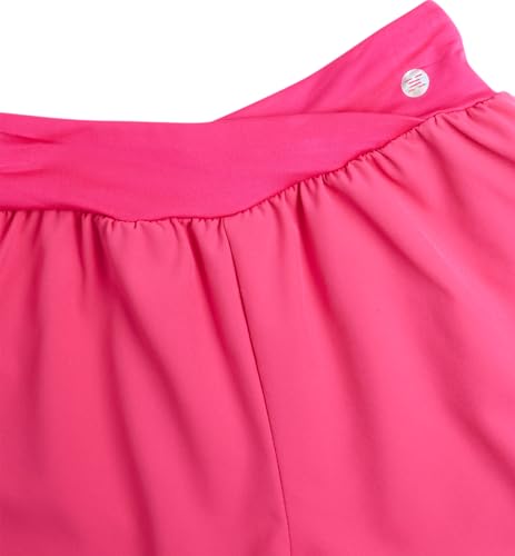 RBX Girls Athletic Shorts - 2 Pack Woven Girls Flowy Short and Active Kids Bike Shorts for Running Soccer Gym Sports (7-16)4