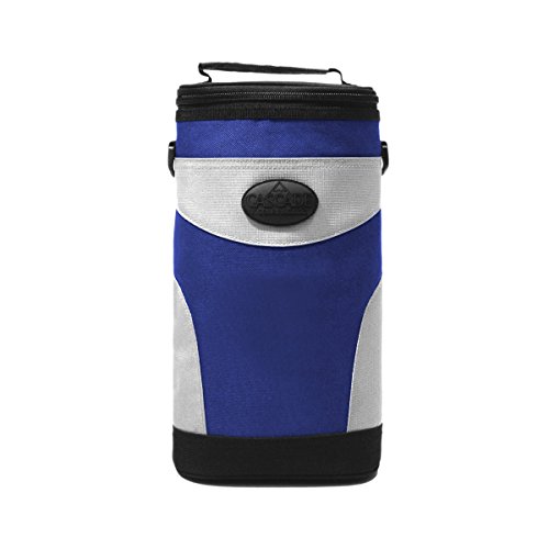 ProActive Sports 4-To-Go Zippered Beverage Cooler with Shoulder Strap, Blue