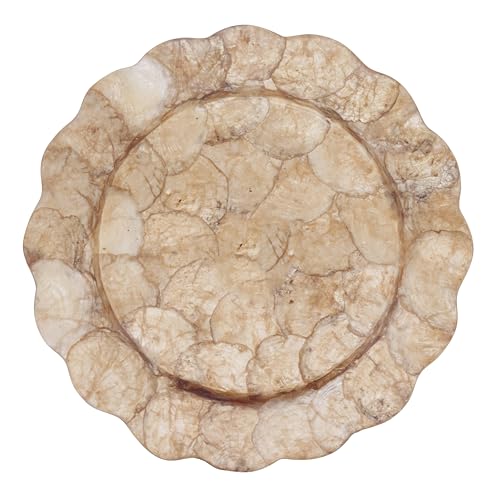 Set de 4 platos decorativos scalloped 13 pulgadas miniatura 2