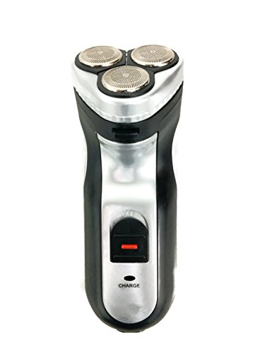 Rechargeable Cordless Three Head Electric Hair Shaver & Beard Trimmer with Travel Pouch And Accessories - Portable Electric Razor