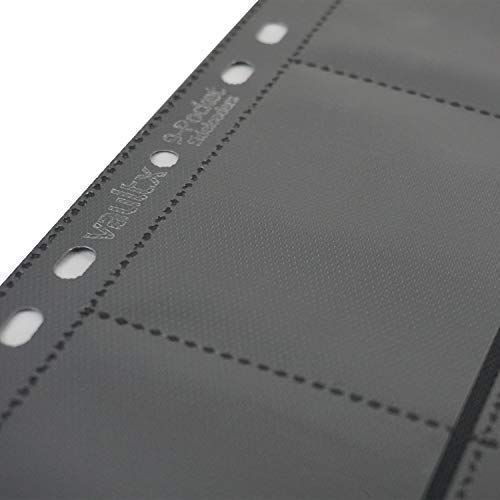 Vault X ® Sideloaders - 9-Pocket A4 Trading Card Binder Pages Storage Wallet - 900 Side Loading Pockets For Tcg (50 Pages) #TOP2