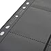 Vault X 9 Pocket Sideloading Pages for 3 Ring Binder, Double-Sided A4 Sideloaders, Storage for Collectible Card Games, Sports, TCG (Black, 50 Pack)