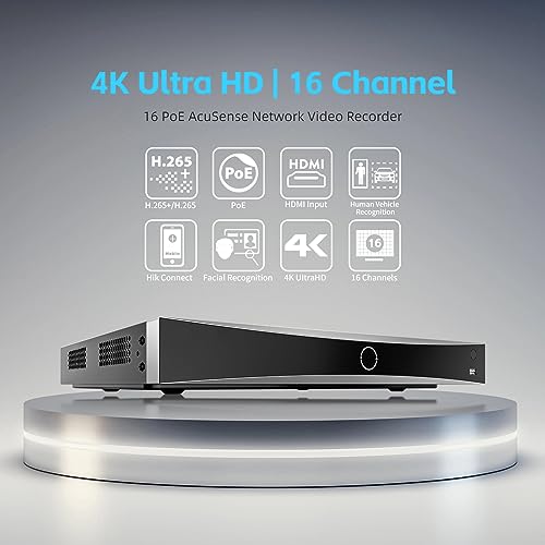 DS-7616NXI-K2/16P 16CH 4K 16 Channel PoE AcuSense NVR Network Video Recorder Human/Vehicle Detection Compatible with HIK IP Camera(International English Version No HDD) - Image 3