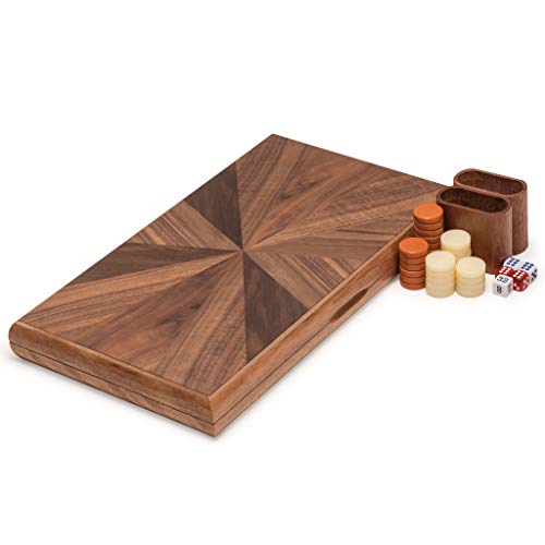 Set de Backgammon en Madera con Accesorios 17 pulgadas miniatura 3