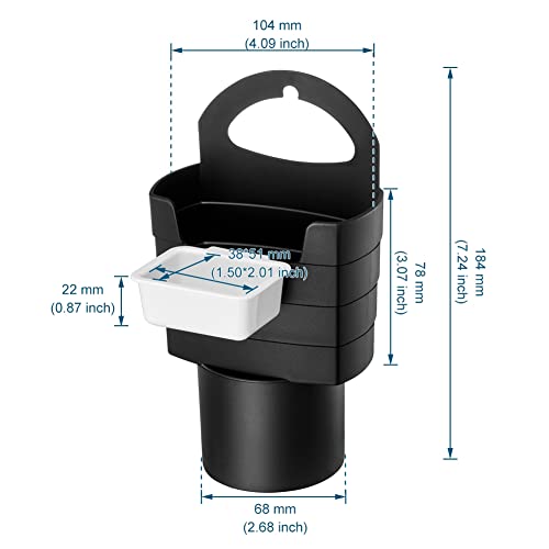 Organizador para auto JSCARLIFE 3 en 1 portavasos miniatura 2