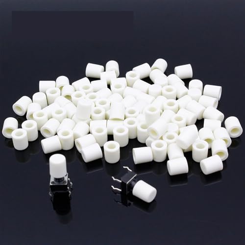 Chapeau en plastique blanc G63 pour réparer un interrupteur à bouton-poussoir 6x6mm