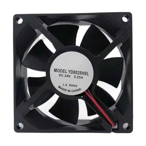 Ventilateur YD8025HSL 24V 0.25A de 8cm pour onduleur et refroidissement