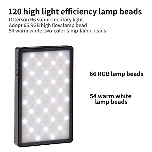 YanFeng RGB-Videoleuchte, LED-Videoleuchte für Kamera Langlebige RGB-Videoleuchte, über USB wiederaufladbar – Bild 5