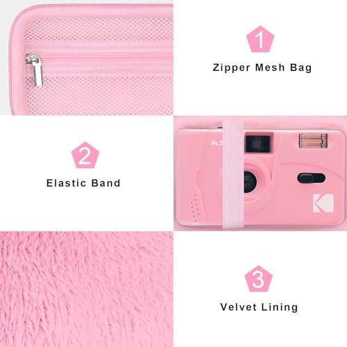 Funda rígida Canboc para cámara KODAK EKTAR H35 rosa miniatura 5
