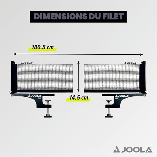JOOLA EASY Ensemble filet et poteaux pour tennis de table, noir - Noir – vue 4