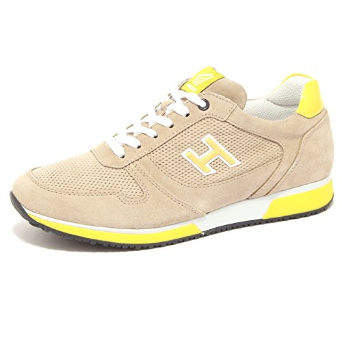  Hogan 4139Q sneaker uomo SLASH beige/giallo suede beige yellow shoe men [6]