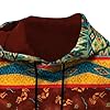 Mens Hoodies Western Aztec Hooded Sweatshirt Vintage Printed Graphic Hoodie Patchwork Jumpers with Pocket Regular Fit Long Sleeve Pullover Casual Gym Tops for Men (Gold #1, XL) #2